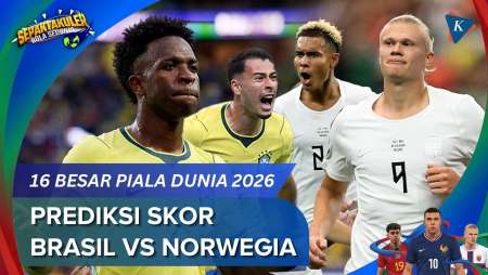 Prediksi Skor Brasil Vs Norwegia, Duel Vinicius Vs Haaland Berebut Tiket Perempat Final