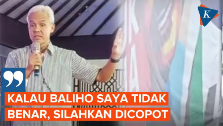 Ganjar Pranowo Buka Suara Soal Balihonya Dicopot TNI di Kalimantan Tengah