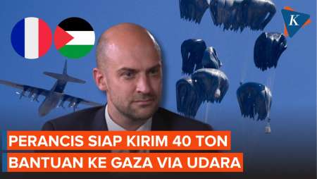 Perancis Bakal Jatuhkan 40 Ton Bantuan ke Gaza