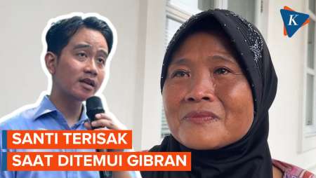 Seorang Ibu Menangis ke Gibran Saat Datang ke 