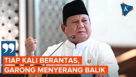 Prabowo Blak-blakan Beratnya Lawan Korupsi, Banyak Garong Melawan Balik