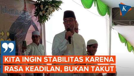 Singgung Orde Baru, Anies: 30 Tahun Lalu Stabil tapi Masyarakat Takut