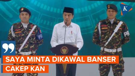 [FULL] Pidato Jokowi di Acara GP Ansor, Minta Dikawal Banser hingga Bicara Freeport Milik Indonesia