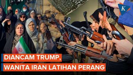 Aksi Ibu-ibu Dan Siswi Iran Belajar Angkat Senjata