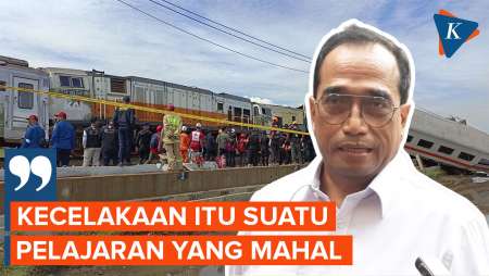 Menhub: Kecelakaan KA Turangga dan KA Lokal Bandung Jadi Pelajaran Mahal