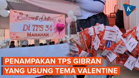 Bertema Valentine, Intip Kemeriahan TPS Gibran di Solo