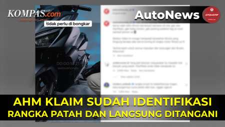 AHM Klaim Sudah Identifikasi Rangka Motor Patah, Langsung Ditangani