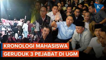 Mahasiswa Geruduk Pejabat Di UGM, Budiman Sudjatmiko, Nusron Wahid, Dan Wamen Sudaryono Dievakuasi