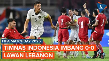 Hasil Akhir Indonesia Vs Lebanon 0-0: Drama 100 Menit, Garuda Raih Seri