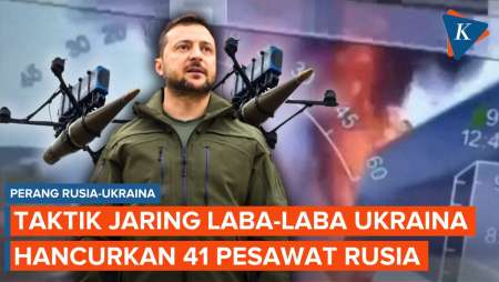 Taktik Ukraina Hancurkan 41 Pesawat Rusia, Dipimpin Zelensky, Disiapkan 1,5 Tahun