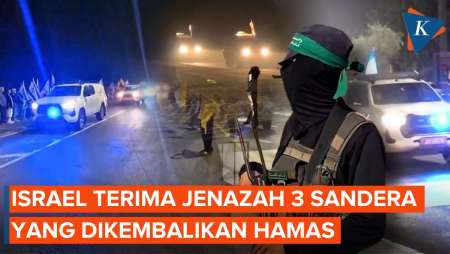 Detik-detik Israel Terima 3 Jenazah Sandera Gaza dari Hamas
