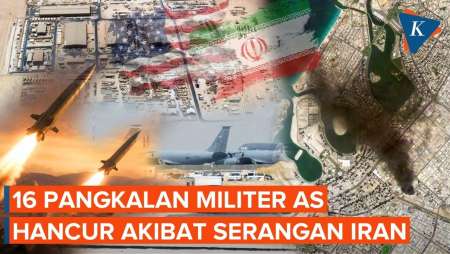 Serangan Balasan Iran Rusak 16 Pangkalan Militer AS di Timur Tengah