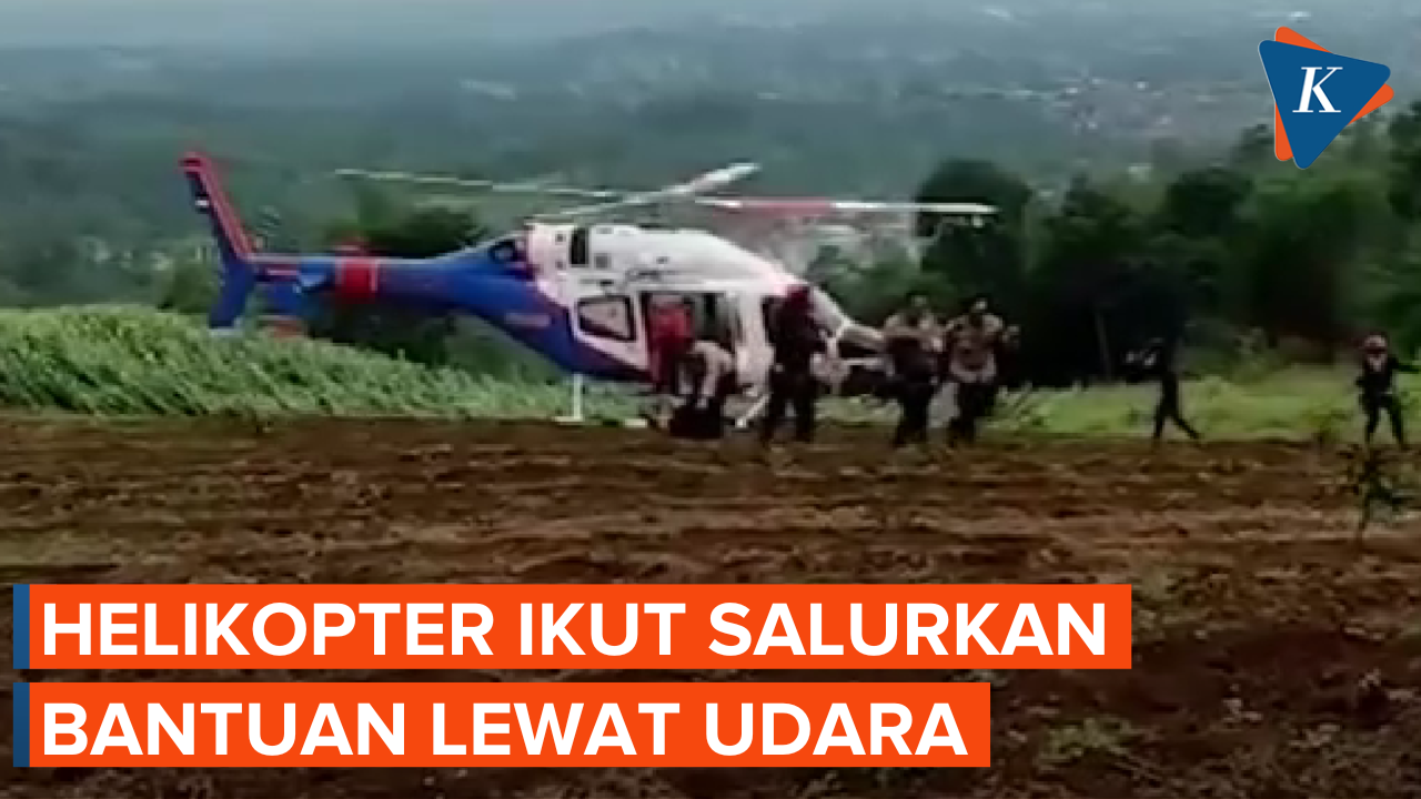 Salurkan Bantuan ke Titik Terpencil, Polda Jabar Kerahkan Helikopter