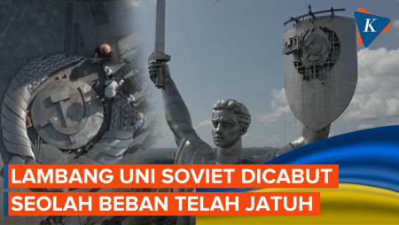 Lambang Soviet Dicopot dari Monumen di Kyiv, Digantikan Tryzub