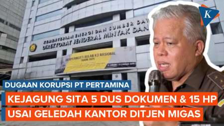 Kejagung Sita 5 Dus Dokumen dan 15 Ponsel Usai Geledah Kantor Ditjen Migas ESDM