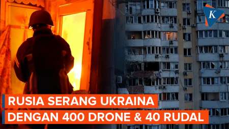 Dampak Kerusakan di Ukraina Usai Digempur 400 Drone dan 40 Rudal Rusia