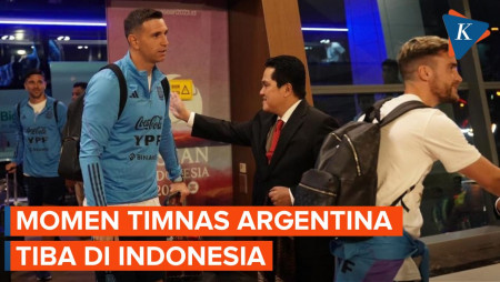 Erick Thohir Sambut Kedatangan Timnas Argentina di Indonesia