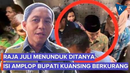 Momen Raja Juli Menunduk Ditanya Isi Amplop dari Bupati Kuansing Kurang 2.000 SGD