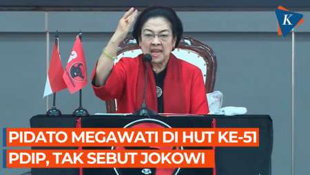 (FULL) Pidato Megawati dalam Acara HUT ke-51 PDI-P, Sebut Nama-nama yang Ingin 