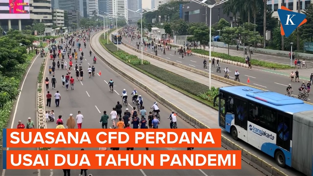 Suasana CFD Perdana di DKI Jakarta usai Terhenti selama Pandemi