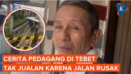Pedagang Bakso di Tebet 2 Bulan Tak Bisa Jualan karena Proyek Galian Jalan