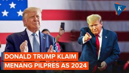 Donald Trump Klaim Menang Pilpres AS 2024