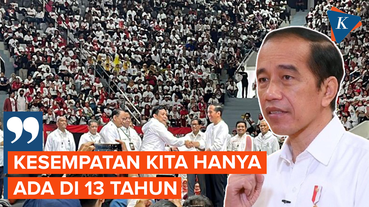 Presiden Jokowi: Kesempatan Indonesia jadi Negara Maju Sisa 13 Tahun dan Tak Bisa Diulang