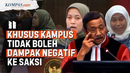 Dosen Menangis Saat Bersaksi, Ketua MK Pasang Badan Tekan Kampus Tidak Boleh Intimidasi Saksi
