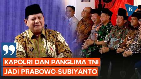 Momen Presiden Bercanda Namai Kapolri dan Panglima TNI “Prabowo-Subiyanto”