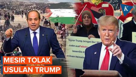 Mesir Tolak Usulan Trump Pindahkan Warga Palestina, Tekankan Solusi Dua Negara