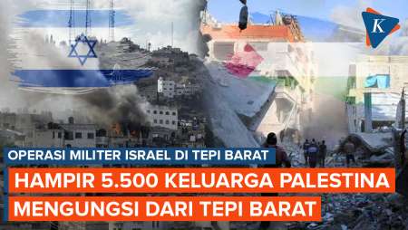 Serangan Israel ke Tepi Barat Terus Membuat Ribuan Keluarga Palestina Mengungsi