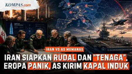 "Alarm" Perang Besar Iran Vs AS: IRGC Tarik Pelatuk, Rudal Hantui Eropa, Pentagon Kirim Kapal Induk