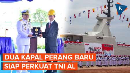 KSAL Resmikan 2 Kapal Perang Produksi Dalam Negeri, KRI Tuna-876 dan KRI Marlin-877