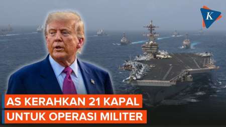 AS Kerahkan 21 Kapal ke Timur Tengah, Iran Hujani Washington Pakai Rudal