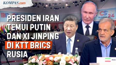 Presiden Iran Temui Putin-Xi Jinping di Rusia, China Terkesan Bertemu Pezeshkian