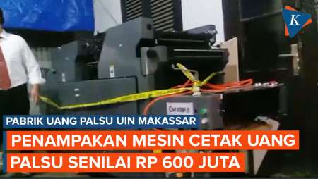 Penampakan Mesin Cetak Uang Palsu di UIN Alauddin, Seharga Rp 600 Juta