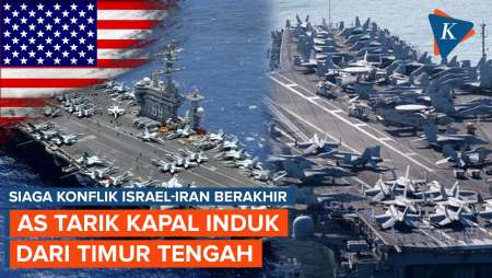 Pentagon Tarik Kapal Induk AS dari Timur Tengah Usai Dikirim untuk Lindungi Israel dari Iran