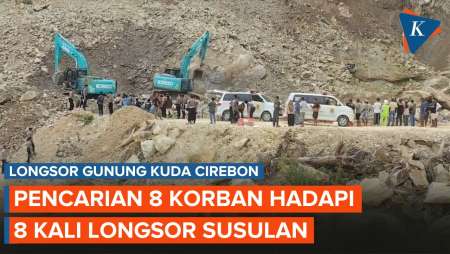 8 Longsor Susulan Terjadi Saat Petugas Cari 8 Korban Bencana Gunung Kuda Cirebon