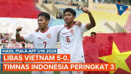 Pesta Gol 5-0 atas Vietnam, Timnas U16 Indonesia Raih Peringkat 3 Piala AFF U16 2024