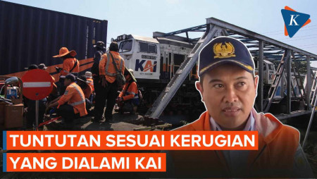 Imbas KA Brantas, KAI Itung Kerugian dan Akan Tuntut Pemilik Truk