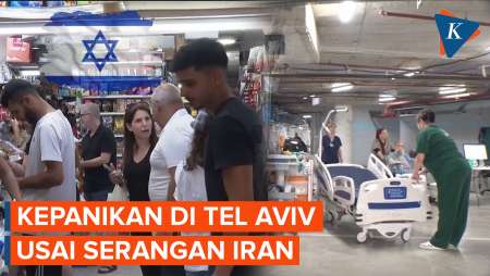 Rangkaian Kepanikan Warga Israel Usai Digempur Rudal Iran