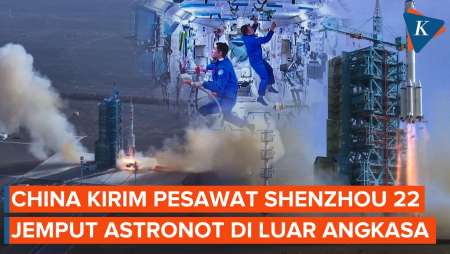 China Luncurkan Pesawat Shenzhou-22 Jemput 3 Astronot Yang Terdampar Di Luar Angkasa