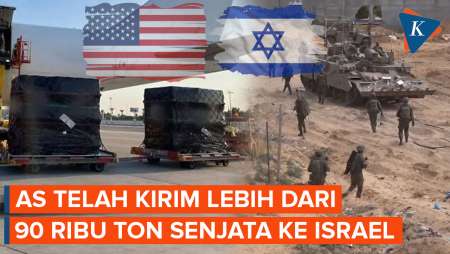 AS Diam-diam Kirim 90.000 Ton Senjata untuk Israel Sejak Konflik Gaza, 7 Oktober 2023