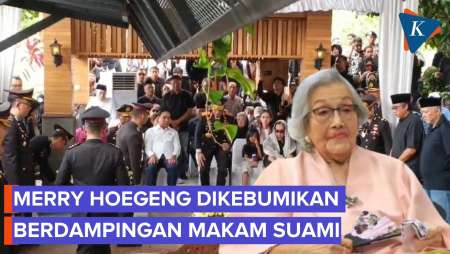 Suasana Haru Pemakaman Eyang Merry Hoegeng di Bogor