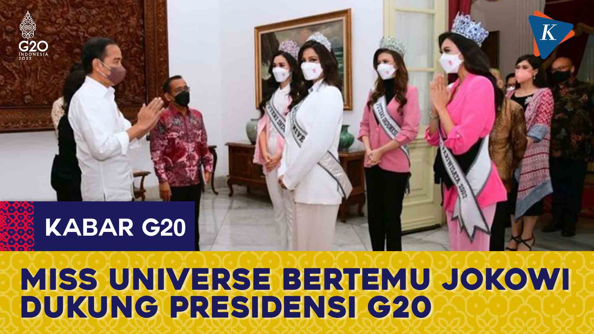 Bertemu Puteri Indonesia dan Miss Universe, Jokowi Minta Dukungan untuk G20