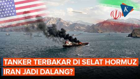 Hormuz Memanas Lagi! Kapal Tanker Terbakar Saat Iran Berkabung