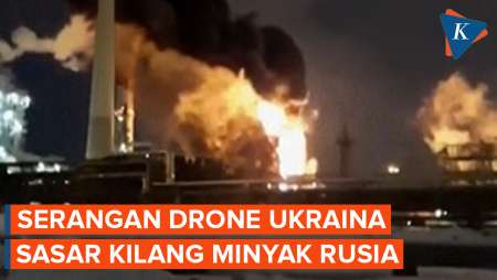 Drone Ukraina Gencar Serang Kilang Minyak Rusia