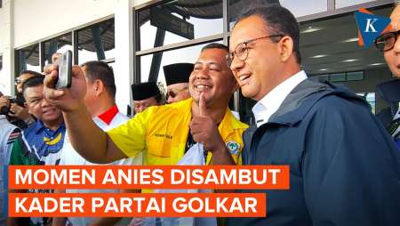 Anies Disambut Kader Golkar Saat Kampanye di Sibolga