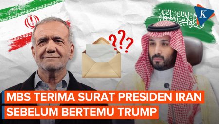 Sehari Sebelum Bertemu Trump, MBS Terima Surat Dari Presiden Iran