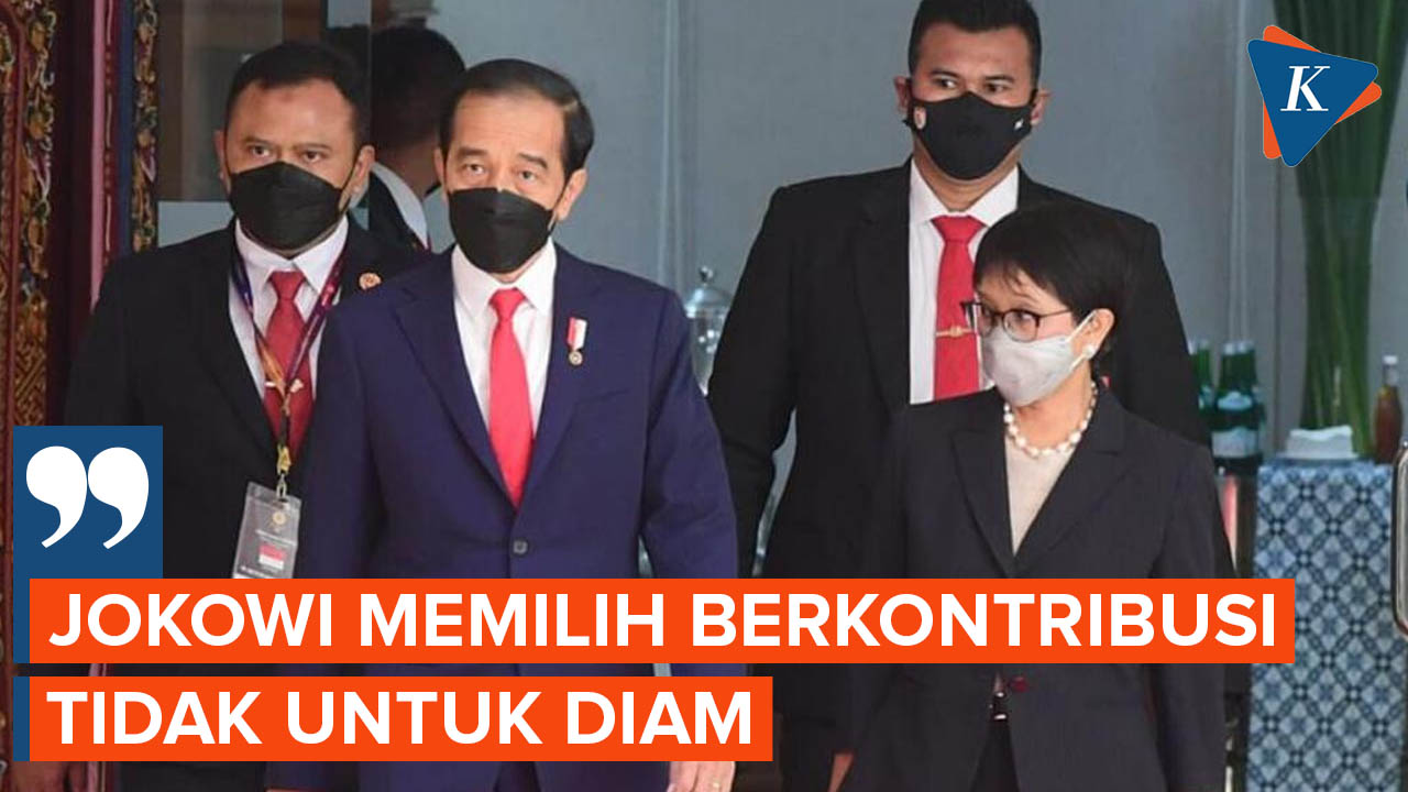 Menlu Retno: Presiden Jokowi Pilih Coba Berkontribusi, Tidak Memilih Diam